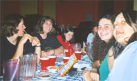 Another pic from Cowgirl Hall of Fame (Jean, Meff, Dave's shoulder, half of Nina's face, Mandy, and Anji).