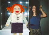 Mandy sees something horrifying in the Philly Museum of Art. Scully Finger Puppet stays calm. ;)